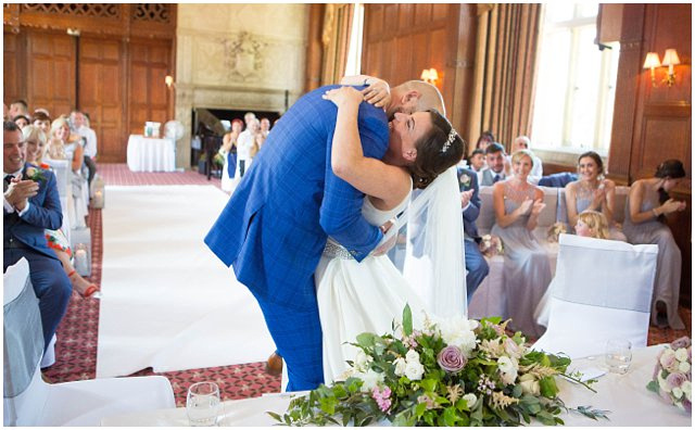 bride and groom embrace at basingstoke, hampshire wedding