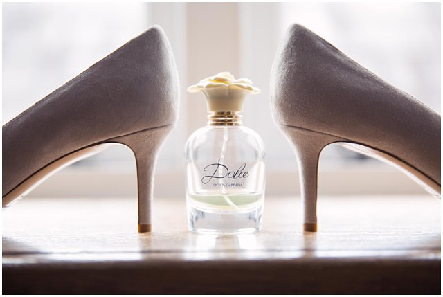 Dolce perfume and bridal shoes