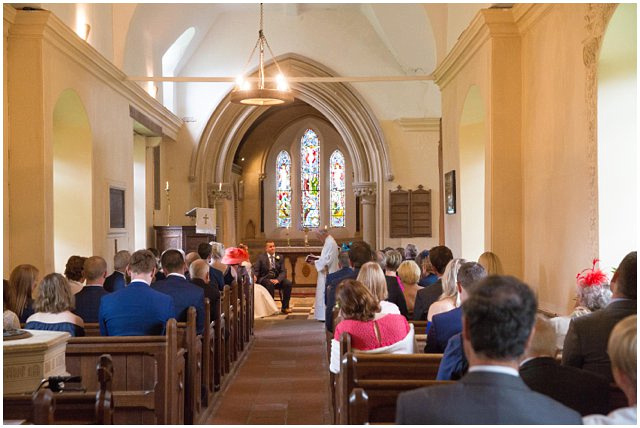 wedding ceremony at St. Nicholas Church in Berkshire