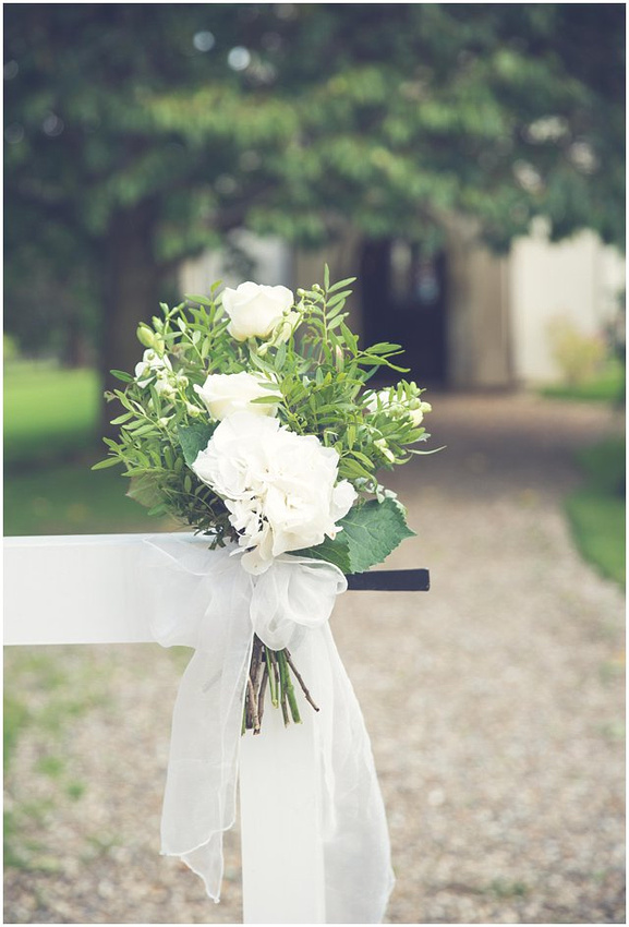 wedding floral bouquet at Wasing Park wedding