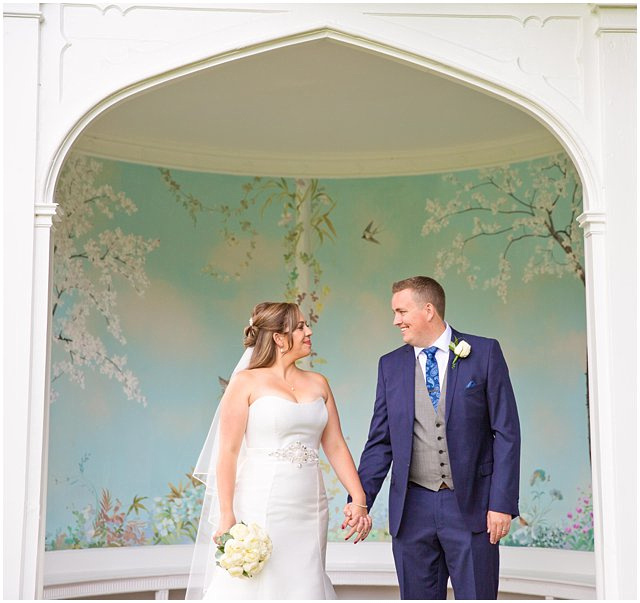 bride and groom photo at Wasing Park