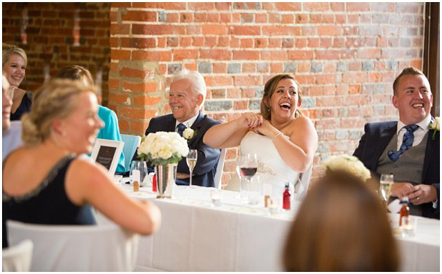 funny guest reactions during wedding toasts