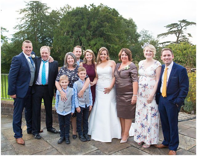 formal family portrait photo at Wasing Park wedding