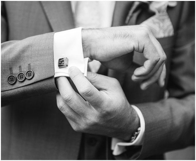 unique cuff links for a summer wedding at Lainston House