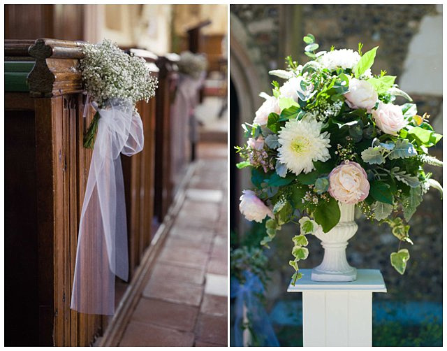 wedding ceremony at St. Mary Magdalene Church for Hampden House wedding