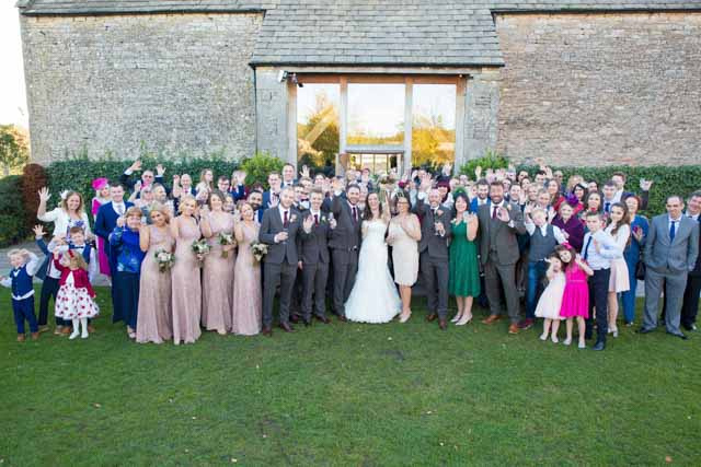 Photos of a winter wedding at the Stone Barn in the Cotswolds