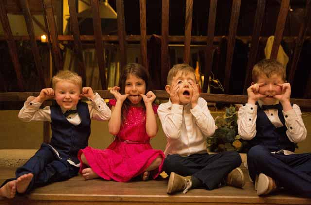 Photos of a winter wedding at the Stone Barn in the Cotswolds