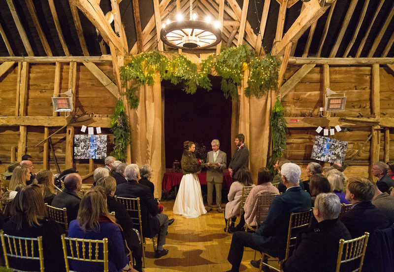 wedding couple taking their vows