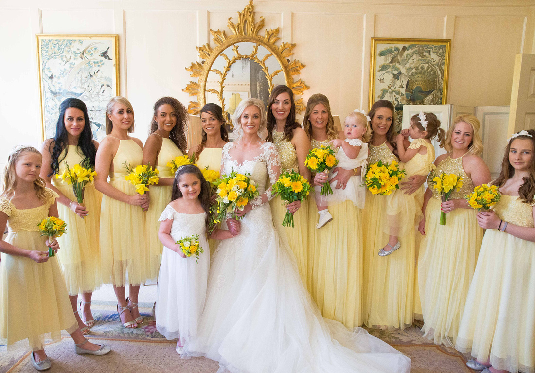 bride and bridesmaids